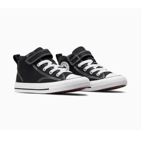 Converse Kids Black Chuck Taylor All Star Malden Street Canvas Shoes Size 13 - Picture 2 of 13